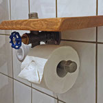 DIY Klorollenhalter Toilettenpapier-Halter Industrial aus Temperguss Fittings und Rohren
