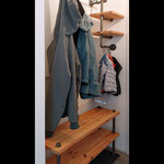 Nischen Garderobe aus Rohren DIY