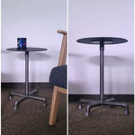 DIY Beistelltisch Industrial aus Stahlrohr, Temperguss und Schieferplatte