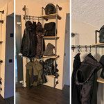 Rohrgarderobe im Inneneck