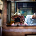 Me in the mirror of the elevator of the campanile