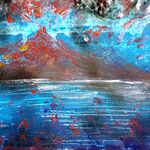 Meerestoben - 15 x 15 cm - 2019 - Acryl - Malerei auf Leinwand