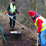 Nach dem Freischneiden beginnt das Säubern