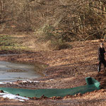 Zaun am neuen Teich anlegen