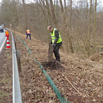 Beschädigter Auffangkasten