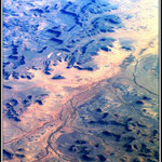 Flying over Africa