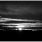 B&W Sunset