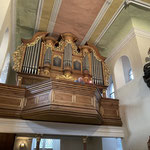 Die repräsentative Stumm-Orgel in der Schlosskirche.