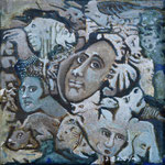 ULTAAR Huile sur toile 20x20 cm