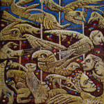 KALINDI Huile sur toile 20x20 cm