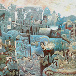 Telxinoe huile sur toile 100x100 cm