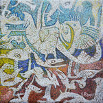 RANA Huile sur toile 20x20 cm