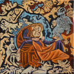 SIOGA Huile sur toile 30x30 cm