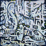 ALGEDI Huile sur toile 20x20 cm