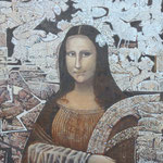 Mona Lisa et ses fantasmes  30x30 cm