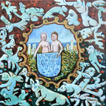 GEMEAUX Huile sur toile 20x20 cm