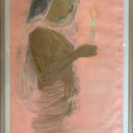 Maria Magdalena, Acrylic on canvas, 2023, 50 x 92 cm without frame, Available at Deer Daddy, 1250 euro (with Frame)