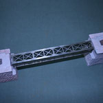 H0BR011 H0 - Eisenbahnbrücke mit Brückenauflager BA-H0B011-1 (2-teilig)
