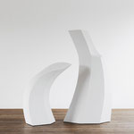 Zweiklang - 2010 - Holz / Gips - 180 (h) x 160 (b) x 110 (t) cm 