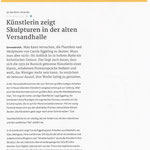 Künstlerin zeigt Skulpturen in der alte Versandhalle - RP Online - 15.5.2014