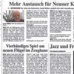Mehr Austausch für Neusser Künstler - Neuss Grevenbroicher Zeitung -19.10.2011