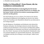 Ausstellung von Carola Eggeling in der Altstadt - Rheinische Post - 2021 - S1