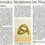 Abstrakte Skulpturen bei Niepel - Rheinische Post - 27.07.2009