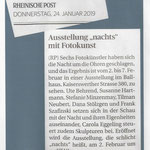 Ausstellung "nachts" mit Fotokunst - Rheinische Post - 2019