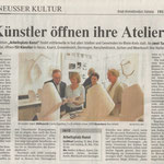 Künstler öffnen ihre Ateliers - Neuss Grevenbroicher Zeitung - 7.5.2010