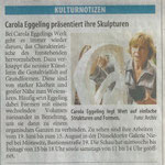 Carola Eggeling präsentiert ihre Skulpturen - Westdeutsche Zeitung - 16.5.2009