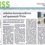 Arbeiten korrespondieren auf spannende Weise - Westdeutsche Zeitung - 03.12.2010