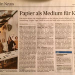 Papier als Medium für Kunst - Neuss Grevenbroicher Zeitung - 14.11.2016