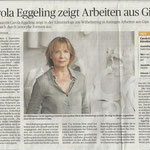 Carola Eggeling zeigt Arbeiten aus Gips - Rheinische Post - 2018