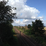 Blick noch der Bahnbrücke Vechelde-Köchingen 24.8.2014