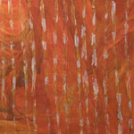 DOWN UNDER  -  80x100 cm, pigments and Acryl on canvas