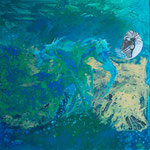 NAUTILUS - 80x80cm, pigments and Acryl on canvas