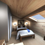 Chambre sous le toit