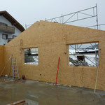 Montage Elemente Dachgeschoss Dezember 2014.