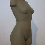 callipyge anadyomène(gros cul sortant de l'eau)  sculpture argile 2013