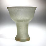 Lampe aus farblosem, schmutzig-gelblichem Glas.  Fundort: San Priscilla  K.F. 874 Inv. BAV 231  Höhe ca 83 mm  Gefäß Nr. 310