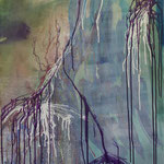 Glens 1 - 80 x 110 cm - acryl op linnen - verkocht