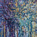 licht 6 - 40 x 50 cm - acryl op katoen