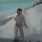 seaside 2011 oil on canvas 25x25