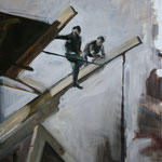 Workers 2012 oil on canvas 110x90