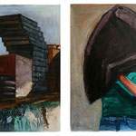 No Man's Land 2013 oil on canvas 100x80 each