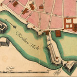 Seutter 1750: Plan von Lübeck - vor der Restaurierung