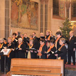 Der Schluss mit Orgel, Gemeinde und Überchor.