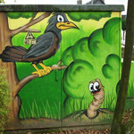 Transformatorenhäuschen am Spielplatz Rosenweg