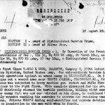 General Order der 3. US-Armee, Verleihung des DSC (postum).