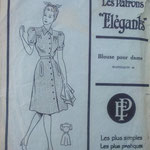 Les patrons élégants 40s blouse